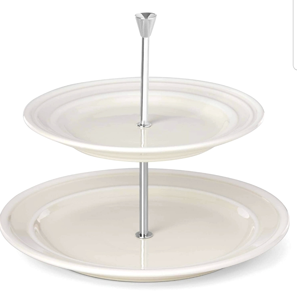 NIB kate spade two tier serving tray dish platter